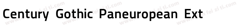 Century Gothic Paneuropean ExtraBol字体转换